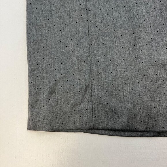 Banana Republic Polka Dot Straight Skirt Gray/Black Size 14 Zip - Picture 4 of 9